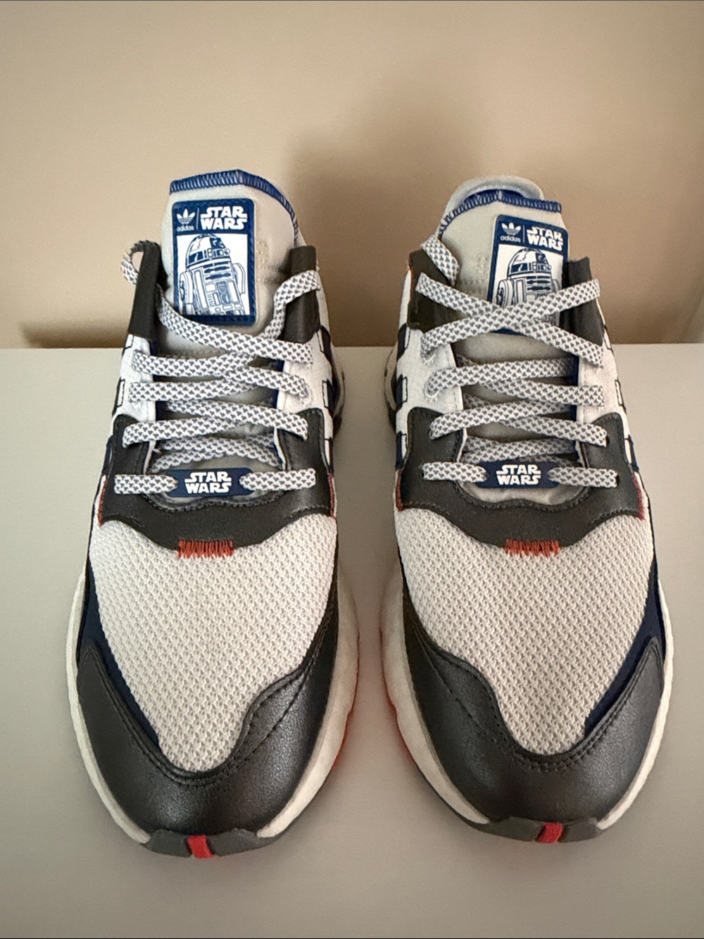 adidas Star Wars Men’s White, Black and Navy Sneakers